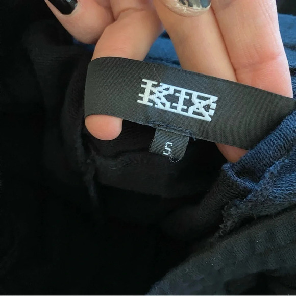 KTZ Harem Pants Mens Small Drop Crotch Track Pants Joggers Tribal Black White - Picture 11 of 15